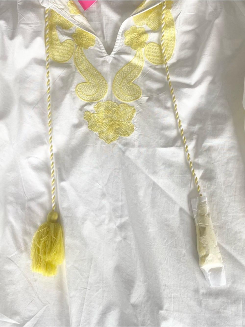 Lilly Pulitzer Kaydence long sleeve top resort white and yellow XL NWT - Picture 4 of 8